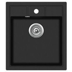 Мойка кухонная AquaSanita Nova SQN 100 601 W Black Metallic