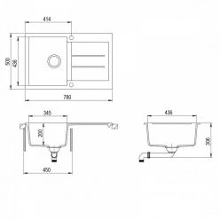 Мойка кухонная AquaSanita Tesa SQT 101 110 AW Beige