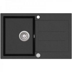 Мойка кухонная AquaSanita Tesa SQT 101 601 AW Black Metallic