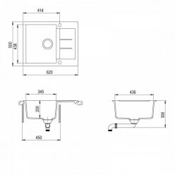 Мойка кухонная AquaSanita Tesa SQT 102 110 AW Beige