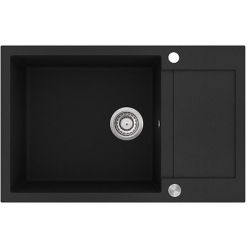 Мойка кухонная AquaSanita Tesa Plus SQT 105 601 AW Black Metallic