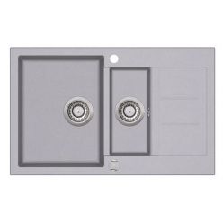 Мойка кухонная AquaSanita Tesa SQT 151 221 AW Light Grey