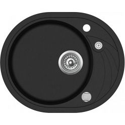 Мойка кухонная AquaSanita Clarus SR 102 601 АW Black Metallic