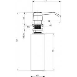 Мойка кухонная Deante Corio ZRCC2113 67x44 графит с сифоном и смесителем