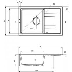 Мойка кухонная Deante Corio ZRC_2113 67x44 графит