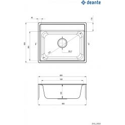 Мойка кухонная Deante Soul ZYU_3103 60x50 хром