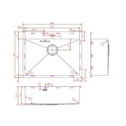 Мойка кухонная ZorG ZRN 5065 Premium PVD Gunblack