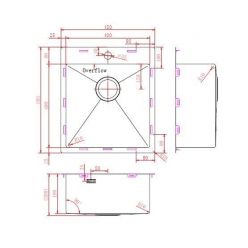 Мойка кухонная ZorG ZRN 5045 Premium PVD Gunblack