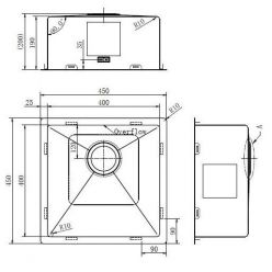Мойка кухонная ZorG ZRN 4545 Premium