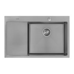 Мойка кухонная из нержавеющей стали ARFEKA AF 780*505 R SATIN NANO