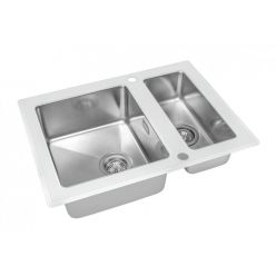 Мойка кухонная ZorG GS 6750-2 White