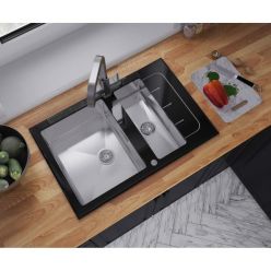 Мойка кухонная ZorG GS 7850-2 BL