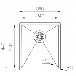 Мойка кухонная ZorG ZRE 3844