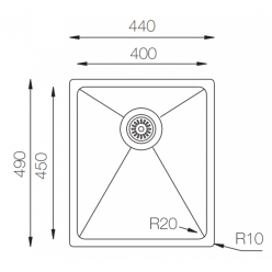 Мойка кухонная ZorG ZRE 4449