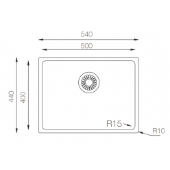 Мойка кухонная ZorG ZRE 5444
