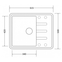 Мойка кухонная ZorG Torino 62 черный опал