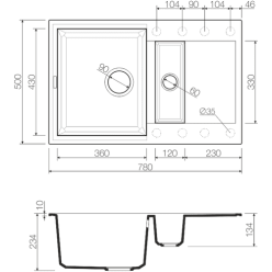 Мойка кухонная Omoikiri Sakaime 78-2-BE 78x50 ваниль