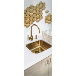 Мойка кухонная Omoikiri Omi 44-AB 44,5x41,5 латунь