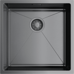 Мойка кухонная Omoikiri Taki 44-U/IF 44x44 вороненая сталь
