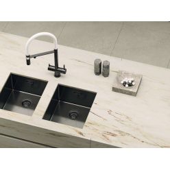 Мойка кухонная Omoikiri Taki 44-U/IF 44x44 вороненая сталь