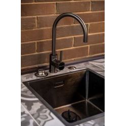 Мойка кухонная Omoikiri Taki 44-U/IF 44x44 вороненая сталь