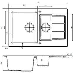 Мойка кухонная FRANKE SIRIUS SID 651-78 78x50 полярный белый