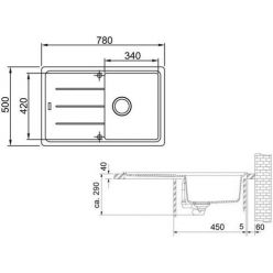Мойка кухонная FRANKE BFG 611 78x50 шоколад