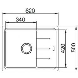 Мойка кухонная FRANKE BFG 611C 62x50 шоколад