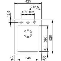 Мойка кухонная FRANKE MRG 610-42 42,5x52 шоколад