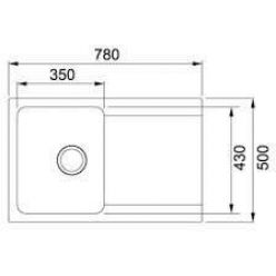 Мойка кухонная FRANKE ORION OID 611-78 3,5" кофе