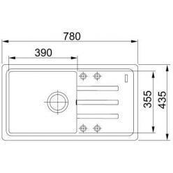 Мойка кухонная FRANKE MALTA BSG 611-78 78x43,5 шоколад