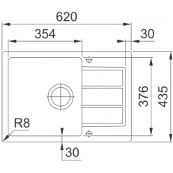 Мойка кухонная FRANKE SIRIUS SID 611-62/38 3,5" оникс