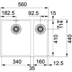Мойка кухонная FRANKE SIRIUS SID 160 3,5" полярный белый