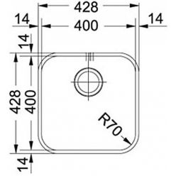 Мойка кухонная FRANKE SVX 110-40 40х40