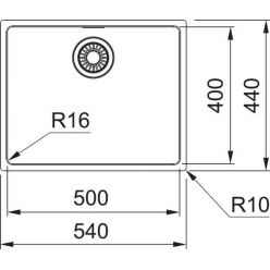 Мойка кухонная FRANKE Maris MRX 210-50 54x44