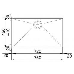 Мойка кухонная FRANKE PLANAR PPX 110-72 3,5"