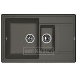 Мойка кухонная Florentina Липси 780K антрацит (20.250.D0780.302)