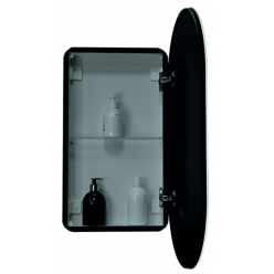 Шкаф с зеркалом Континент Elmage Black LED 45x80 с подсветкой и сенсорным выключателем