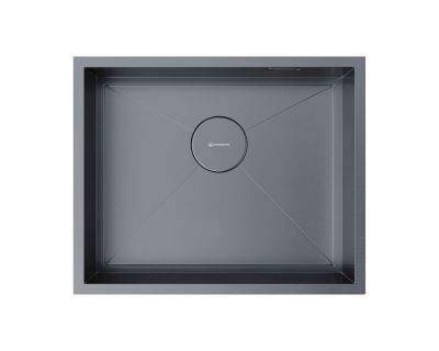 Кухонная мойка из нержавейки Omoikiri Kasen 54-16-INT-GM вороненая сталь