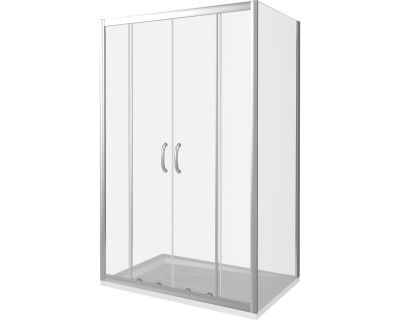 Душевая дверь в нишу Good Door Infinity WTW-TD-150-C-CH, 150 х 185 см, стекло прозрачное, хром, ИН00034