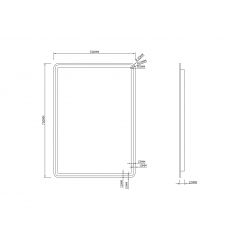 Зеркало Roxen Irida 50x70 с LED подсветкой с подогревом