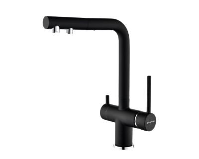 Смеситель PAULMARK SERPENTINE Se213222-401, (черный/антрацит)