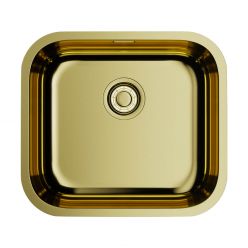 Кухонная мойка из нержавейки Omoikiri Omi 49-U/I-LG светлое золото