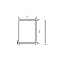 Зеркало Roxen Bella 510055-60AF 60x80 с подсветкой