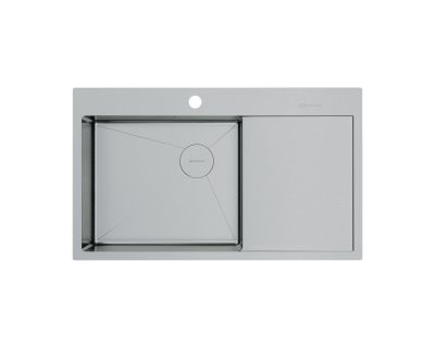Кухонная мойка из нержавейки Omoikiri Akisame 86-IN-L Side нержавеющая сталь