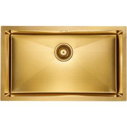 Кухонная мойка Paulmark Aller 74 Uni PM807444-BG брашированное золото