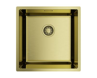 Кухонная мойка из нержавейки Omoikiri Tadzava 44-U/I-LG Ultra светлое золото