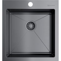 Мойка кухонная Omoikiri Akisame 46-GM 4973095 вороненая сталь