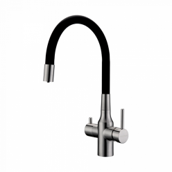 Смеситель PAULMARK SALIX Sa213419-NI, (стальной/никель)