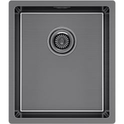 Кухонная мойка Paulmark Lassan 38 Uni LA38-GM вороненная сталь